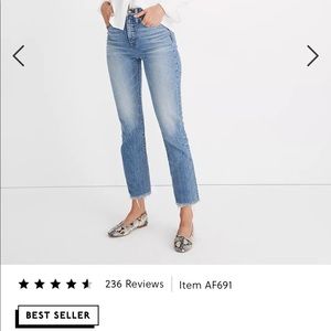 Madewell Perfect Vintage Jeans - Ainsworth Wash, Size 28